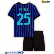 Maglie da calcio Inter Milan Manuel Akanji #25 Prima Maglia Bambino 2025-26 Manica Corta + Pantaloni corti)